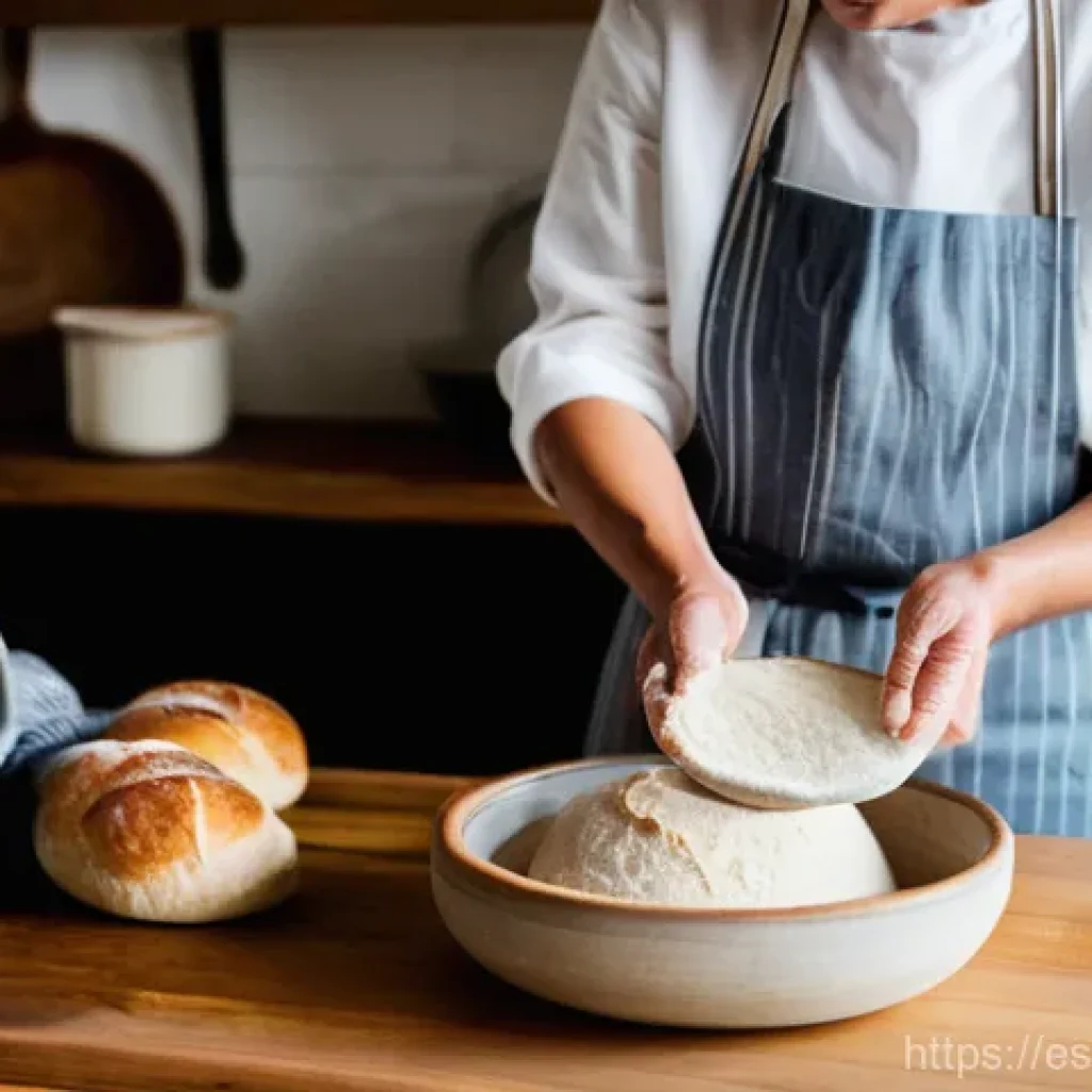 요리 기법 체험을 통한 인생의 교훈 - The Patient Art of Sourdough Fermentation
**Prompt:** A warm, inviting kitchen scene bathed in soft...